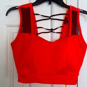 Her name is Blush like the Brand 💋 Sexy Crop Top Lace Strapped Open lace back🌹